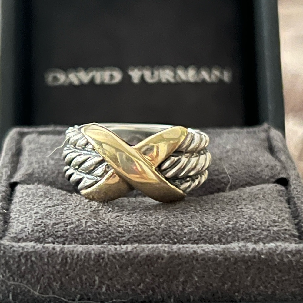 David Yurman Gold X Ring
